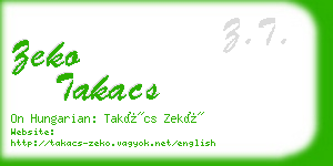 zeko takacs business card